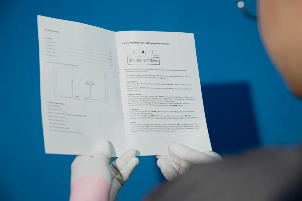 Instruction manual check