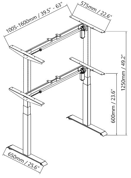 single motor 3 segment stage